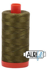 Aurifil Mako 50wt Cotton 1300 m 1422 yd. spool - 2887 Dark Olive